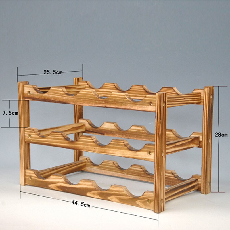 Quality Wooden Wine Bottle Holders Creative Practical Collapsible Living Room Decorative Cabinet Red Wine Display Storage Racks