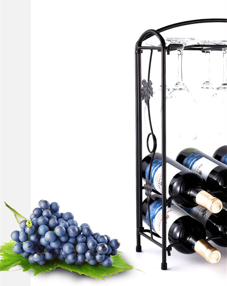 Creative retro wine rack goblet holder Multifunctional Kitchen Bar wine glass Display Storage Shelf Home decoration mx3091550
