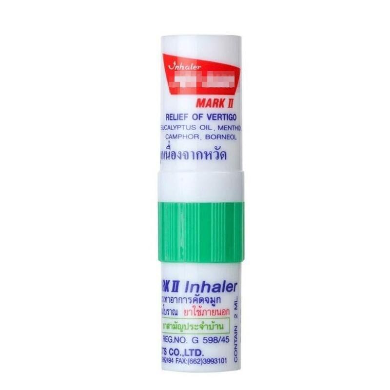 1pc Thailand Nasal Inhaler Poy sian Mark 2 Herbal Nasal Inhaler Poy Sian Stick Mint Cylinder Oil Brancing Breezy Asthma