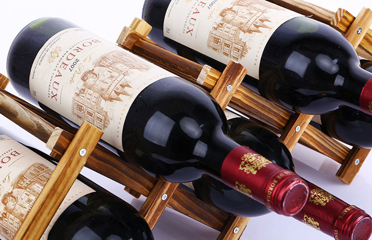 Quality Wooden Wine Bottle Holders Creative Practical Collapsible Living Room Decorative Cabinet Red Wine Display Storage Racks
