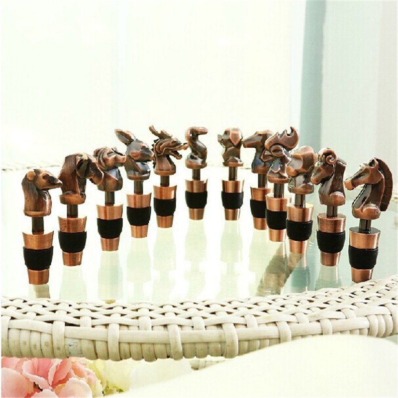Zinc Alloy Red Wine Bottle Stopper Creative Animal Bottle Stopper Special Wine Gifts Bar accessories