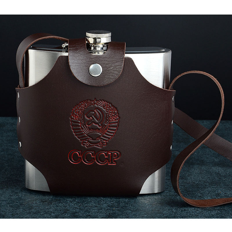 4 8 18 38 48 64 88 108 128 178 OZ Stainless Steel Hip Flask Liquor Whisky Portable Pocket Flasks Alcohol Bottle with Belt Case