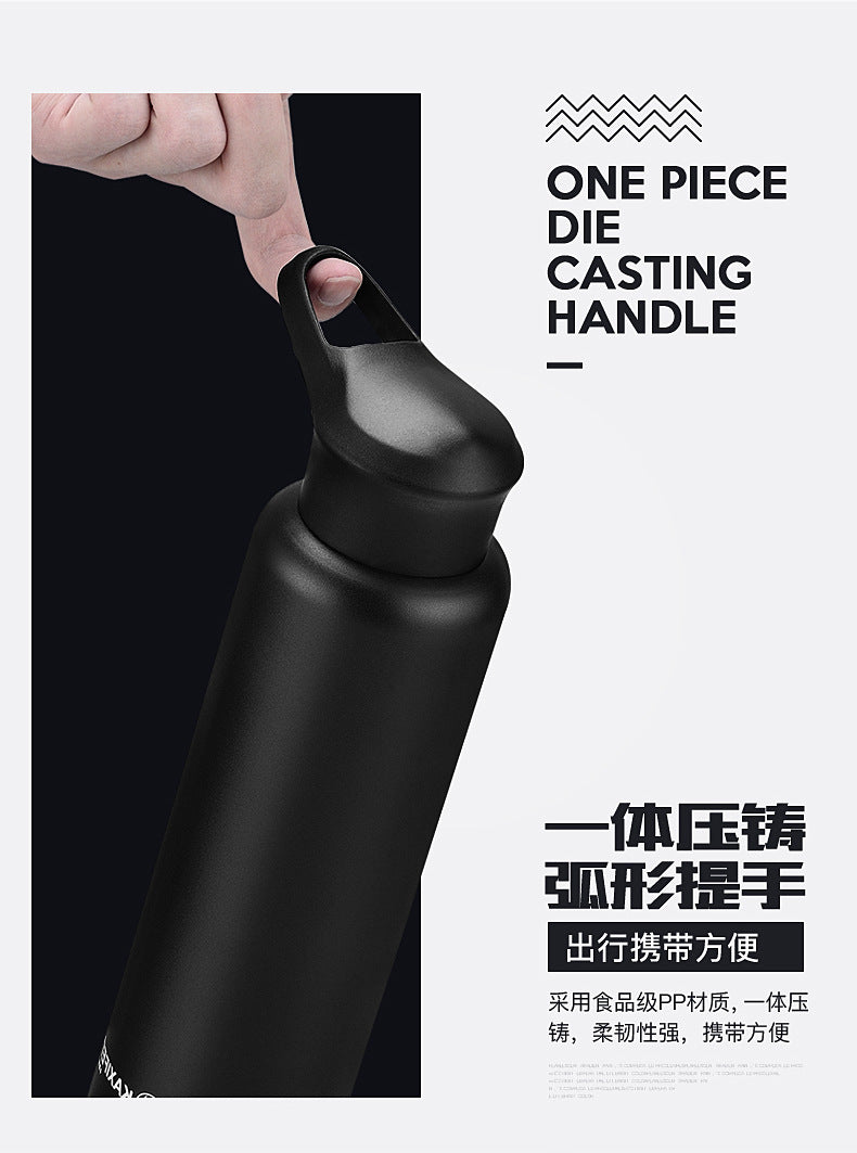 Vacuum Insulated Bike Bicycle Cycling Sports Water Bottle Stainless Steel Flask Jar Leak-proof Canteen 550mL 750mL
