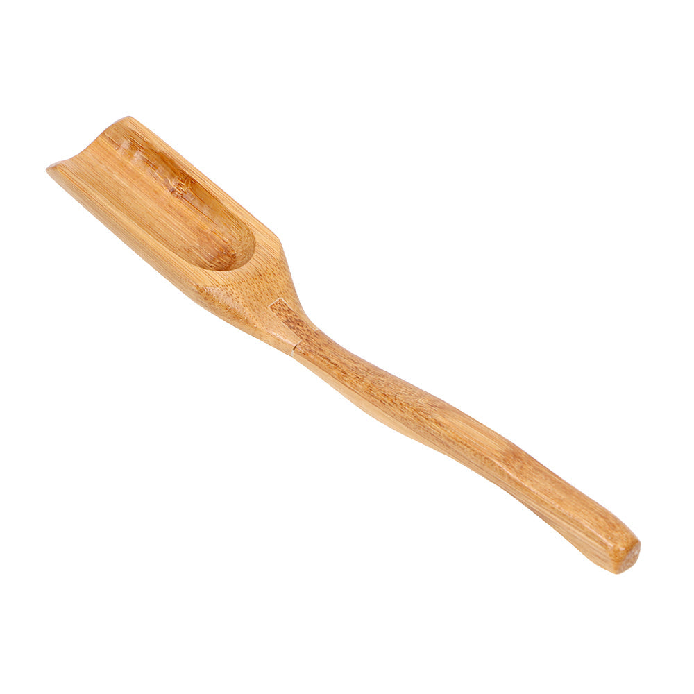 Natural Bamboo Tea Scoop Retro Style High Quality Delicate Spoon for Tea Honey Sauce Coffee Tea Leaves Chooser Holder