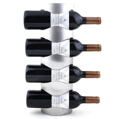 1PC 3 or 4 Hole Stainless Steel Wall Mounted Wine Holder Rack Household Wine Bottle Holder For Homeuse With Screws