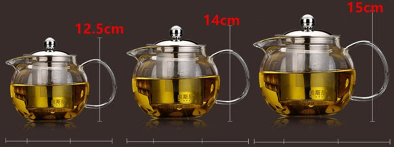 CJ254 Best Heat Resistant cup Tea Pot Flower Tea Set Puer kettle Coffee Teapot Convenient With Infuser Office Home Teacup