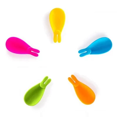 Creative Silicone Gel Rabbit Shape Tea Infuser Bag Holder Candy Colors Mug Gift-F1FB