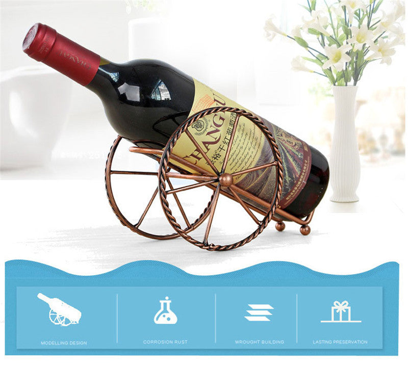 Handmade Plating Wine Racks Home Kitchen Bar Accessories Practical Wine Holder Wine Bottles Decor Display Shelf And Racks