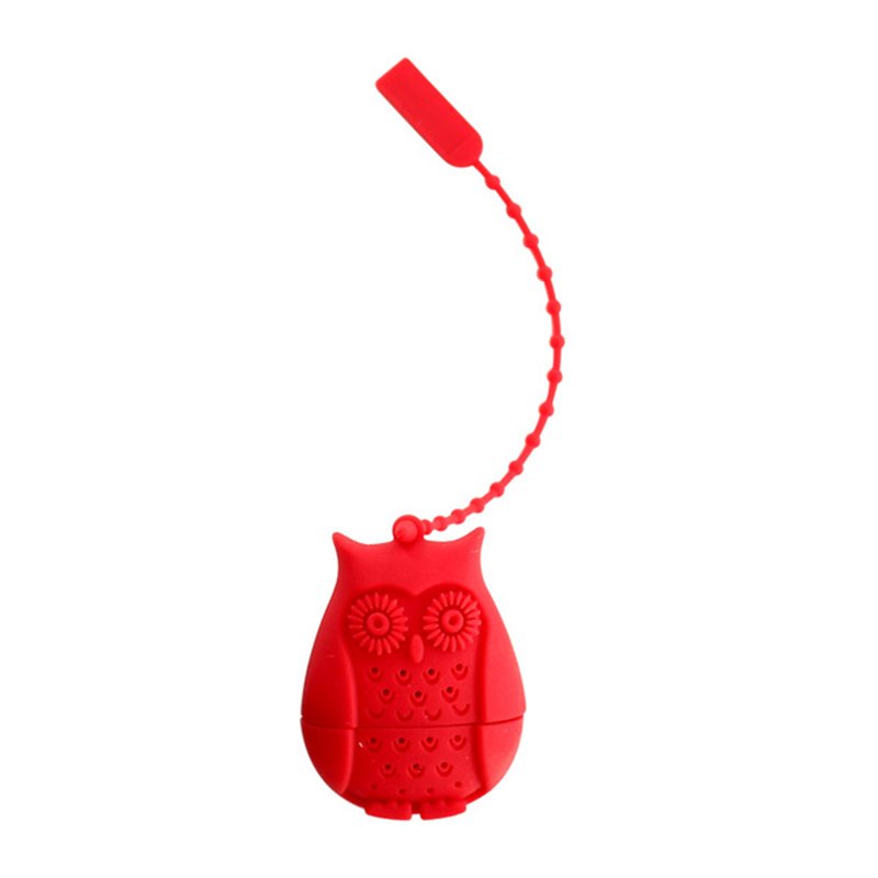 Hot Sale Owl Tea Bags Tea Strainers Silicone Teaspoon Filter Infuser Silica Gel Filtration coffee tea infuser