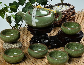 CJ258 High Quality 7 pcs/lot China Dehua Colorful ceramic cup Binglie tea cup Beautiful Environmental protection