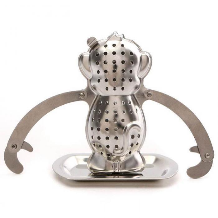 Heart/House/Duck/Monkey/Teapot/Ball/Bird/Shell Full Shape Stainless Steel Infuser Filter Strainer Tea Ball Spoon E2S