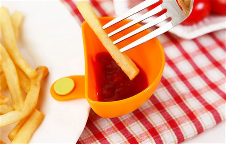 CJ135 Dip Bowl for Assorted Salad Sauce Ketchup Jam Flavor Sugar Spices Dip Clip Cup Bowl Saucer Kitchen Accessories gadgets