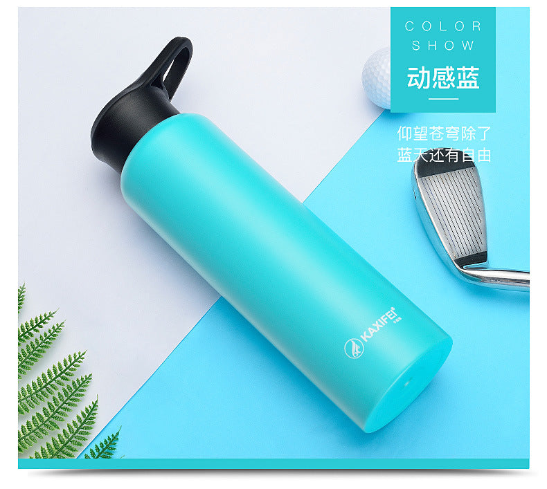 Vacuum Insulated Bike Bicycle Cycling Sports Water Bottle Stainless Steel Flask Jar Leak-proof Canteen 550mL 750mL
