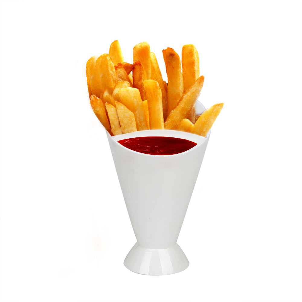 French Fry Chips Cone Salad Dipping Cup Assorted Sauce Ketchup Jam Dip Cup Bowl Potato Tool Kitchen Accessories Tableware