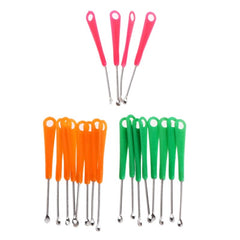 Earpick Spoon Tool Clean Ear Wax Curette Remover Health Care Colorful Gift Random color 20pcs
