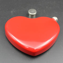 4.4 OZ Stainless Steel Portable Painted Heart Shape Small Hip Flask Whiskey Vodka Bottle Valentine's Day As Gift Wine