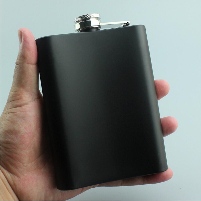 8OZ Ounce Elvis Skull KGB Godfather Stainless Steel Black Whiskey Vodka Hip flask Portable Flagon Alcohol Bottle