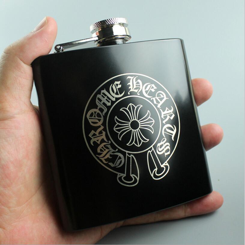 6oz 304 Stainless Steel Hip Flask Liquor Whisky Vodka Alcohol Drinkware Flasks Flagon Outdoor