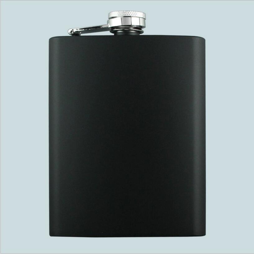 8OZ Ounce Elvis Skull KGB Godfather Stainless Steel Black Whiskey Vodka Hip flask Portable Flagon Alcohol Bottle