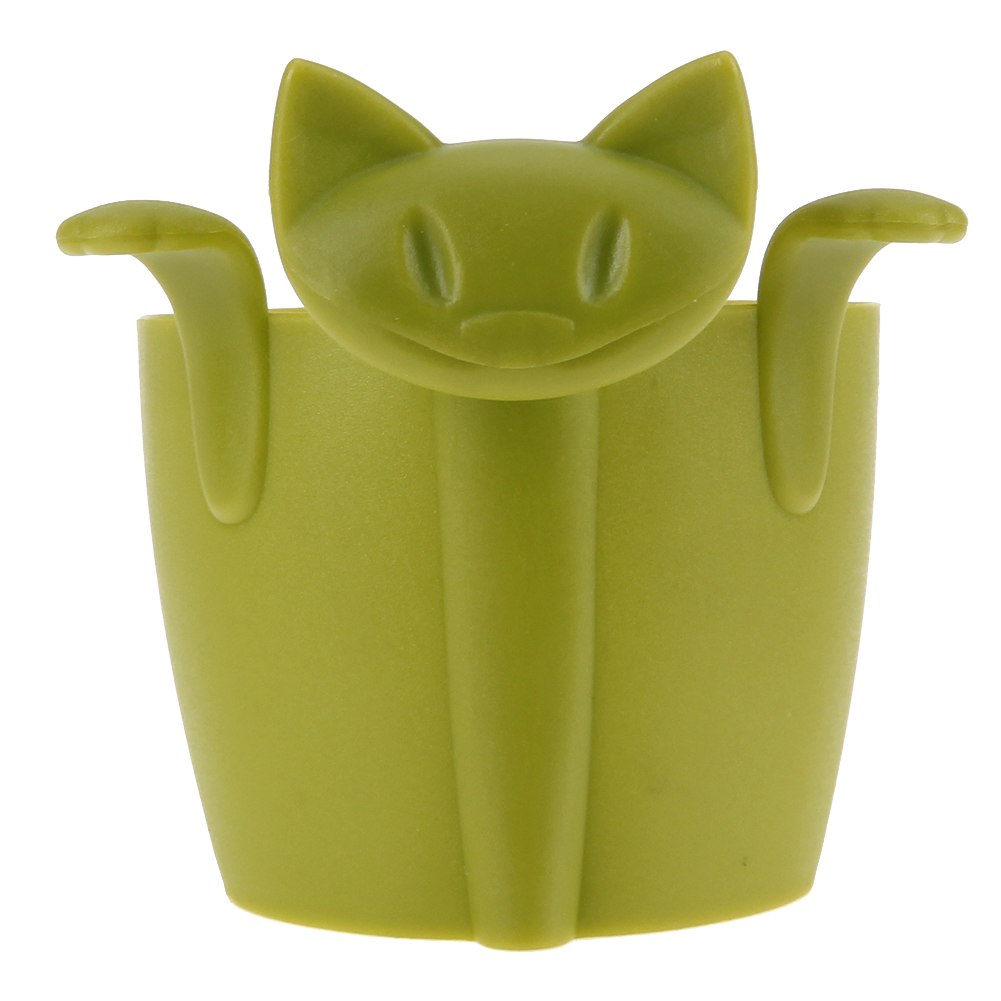 Coffee Tea Infuser Teapot Tea Strainer Cartoon Animal Kitten Plastic Teabags Filter Drinkware Coffee Tea Accessories