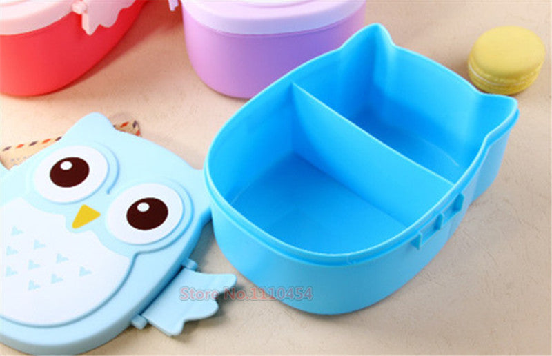 CJ004 Bento box Cartoon cute owl Japan jogo de panelas Bento Lunch meal box tableware Easy-Open microwave oven