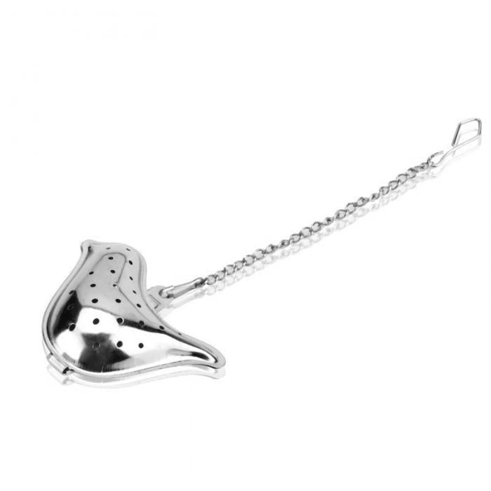 Heart/House/Duck/Monkey/Teapot/Ball/Bird/Shell Full Shape Stainless Steel Infuser Filter Strainer Tea Ball Spoon E2S