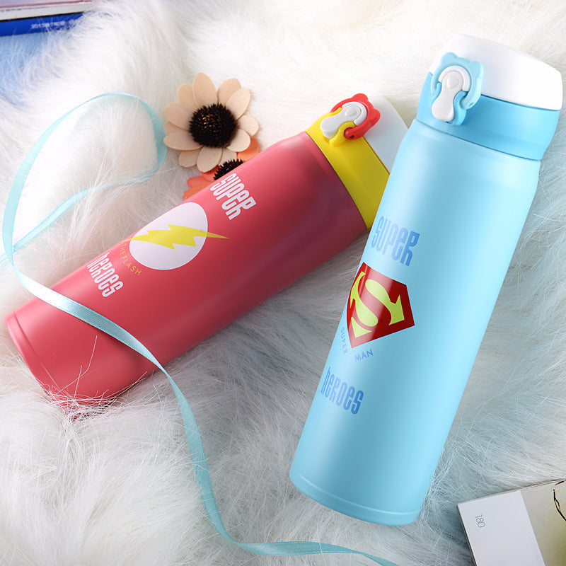 350ml 500ml Vacuum bottle Thermal Insulated Tumbler Travel Water bottle Lovely couple portable hot