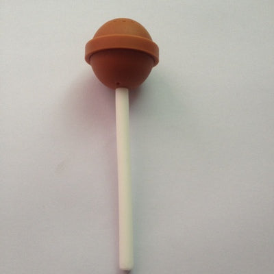 CJ155 Cute 1 pc Lollipop Shape Tea Infuser Silicone Puer Tea Strainer Loose-Leaf Spice Flower Herbal Tea Filter Funny Gift