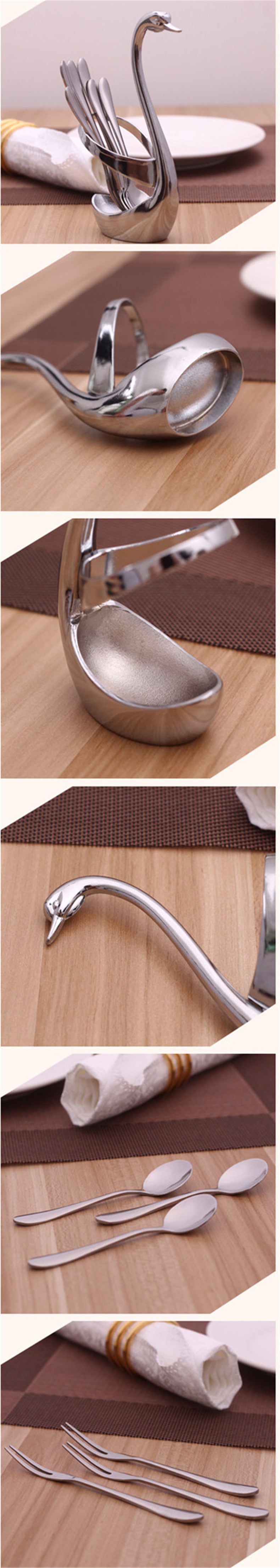 Swan Dinnerware sets 7pcs/set wedding party fruit tableware set dinnerware sets