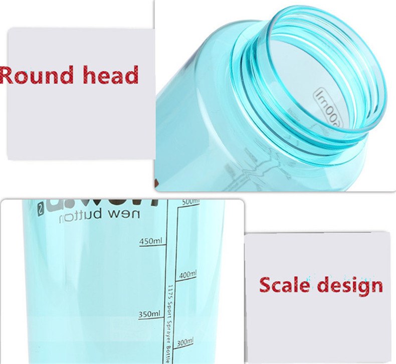 CJ129 Water bottle sport Spray bottle Cycling outdoor Moisturizing shaker Transparent Travel Plastic Water Camping Drinkware
