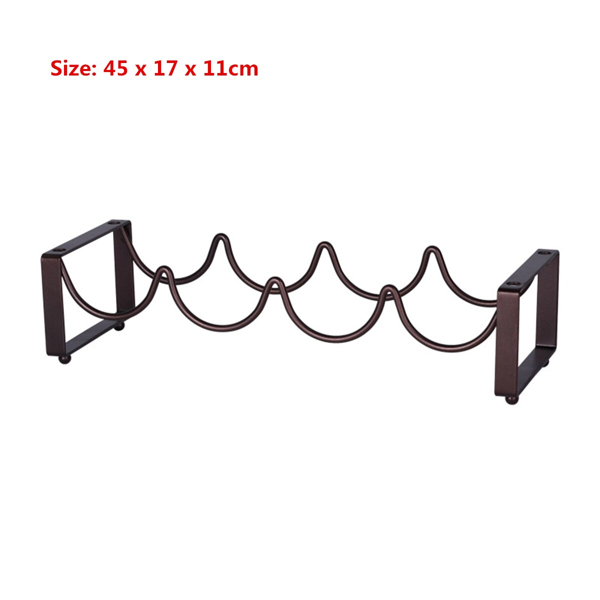 Vintage Creative Wire Wine Rack Bottles Wine Display Rack Stand Storage Holds 4 Bottles Home Accessory