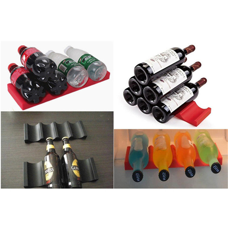 High End Novelty Refrigerator Can Beer Wine Bottle Rack Organizer Holder Mat Stack Tidy Tool