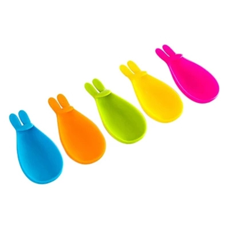 Creative Silicone Gel Rabbit Shape Tea Infuser Bag Holder Candy Colors Mug Gift-F1FB