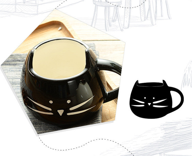 HELLOYOUNG Cute Cat Coffee Mug Animal Milk Mug Ceramic Creative Coffee Porcelain Tea Cup Nice Gifts