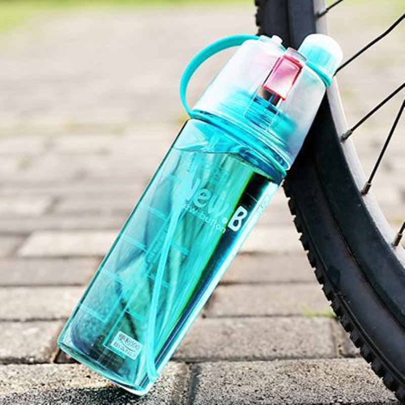 CJ129 Water bottle sport Spray bottle Cycling outdoor Moisturizing shaker Transparent Travel Plastic Water Camping Drinkware