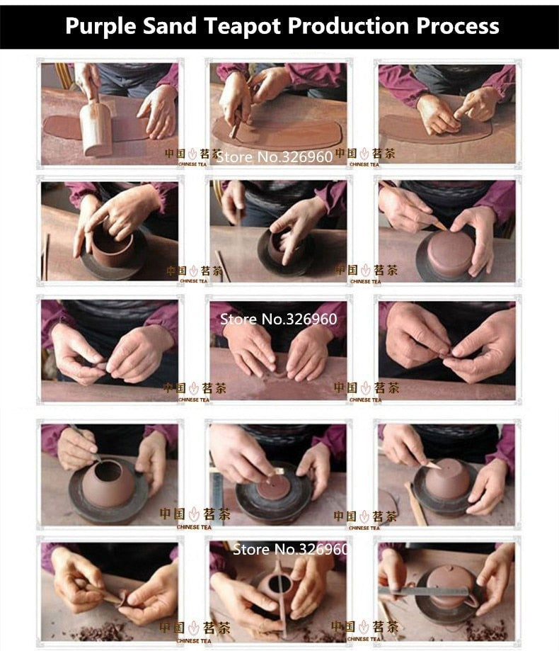 CJ237 China High-grade Purple Sand Tea Set Purple Clay Kung Fu Tea Set Teapot Purple Grit Teapot Teacup Handmade Ceramic Tea Set