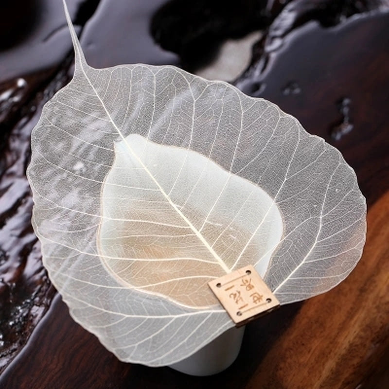 1pcs Pure Bodhi Leaf Tea Filter Creative Personality Bookmarks Adornment Metope Hollow Out The Leaves Personality Filter Q $