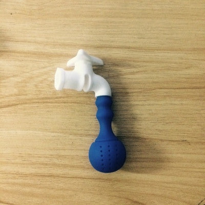 CJ162 Creative 1pc Silicone Water Tap Faucet Shape Tea Infuser Puer Tea Strainer Herbal Spice Filter Flower Tea Bag