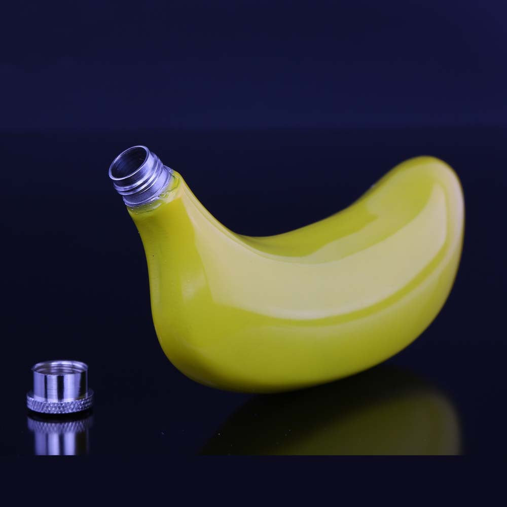 Fruit 5 oz Stainless Steel Hip Flask banana wine pot Flask for Alcohol Bottle vodka Whiskey bottle groomsmen gifts