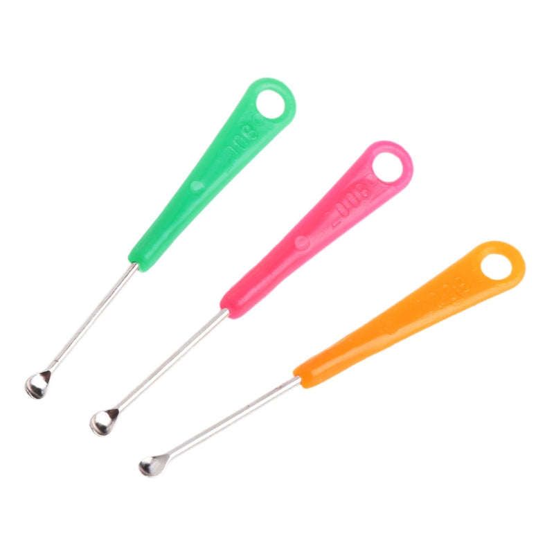 Earpick Spoon Tool Clean Ear Wax Curette Remover Health Care Colorful Gift Random color 20pcs