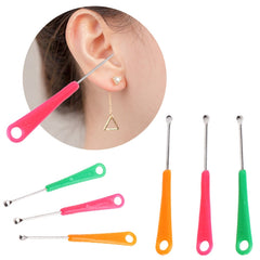 Earpick Spoon Tool Clean Ear Wax Curette Remover Health Care Colorful Gift Random color 20pcs
