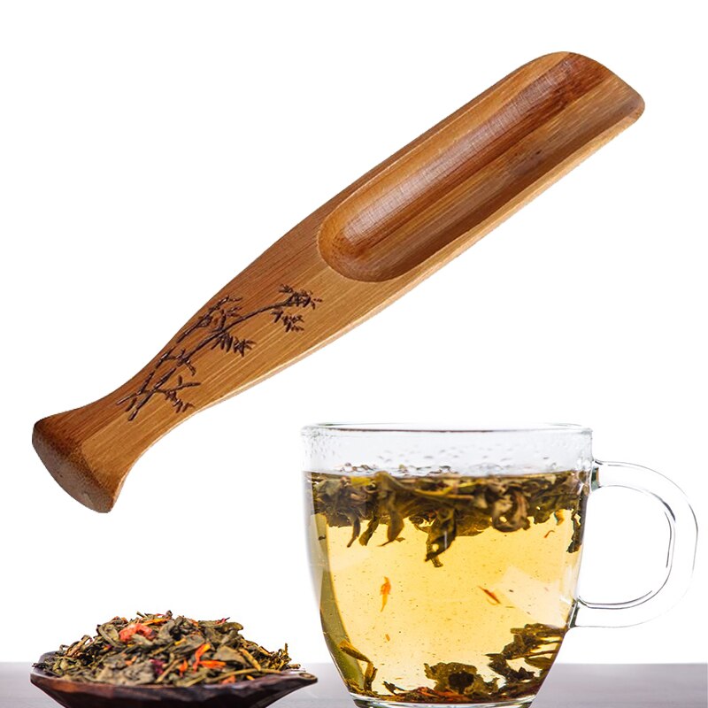 1pc Tea Scoop Shovel Natural Bamboo Coffee Black Tea Spoon Powder Teaspoon Teaware Chinese Tea Accessories