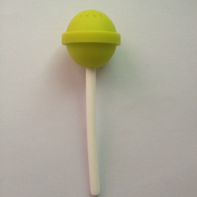 CJ155 Cute 1 pc Lollipop Shape Tea Infuser Silicone Puer Tea Strainer Loose-Leaf Spice Flower Herbal Tea Filter Funny Gift
