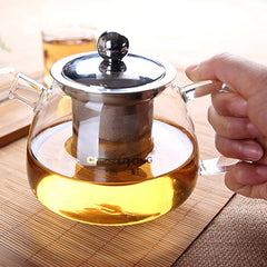 CJ265 High-capacity Best Heat Resistant Hyaline cup Teapot Coffee Tea Set Puer Kettle With Filter Durable Tea Set