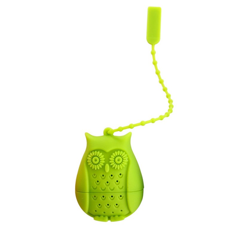 Hot Sale Owl Tea Bags Tea Strainers Silicone Teaspoon Filter Infuser Silica Gel Filtration coffee tea infuser