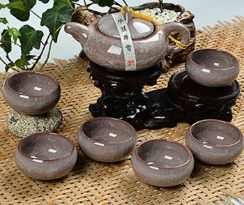 CJ258 High Quality 7 pcs/lot China Dehua Colorful ceramic cup Binglie tea cup Beautiful Environmental protection