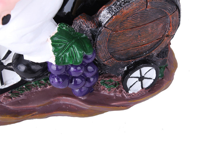 Resin Chef Wine Rack Wine Stand Cook Wine Bottle Holder Home Wine Ornaments Shelf Crafts Rack Shelf for Party