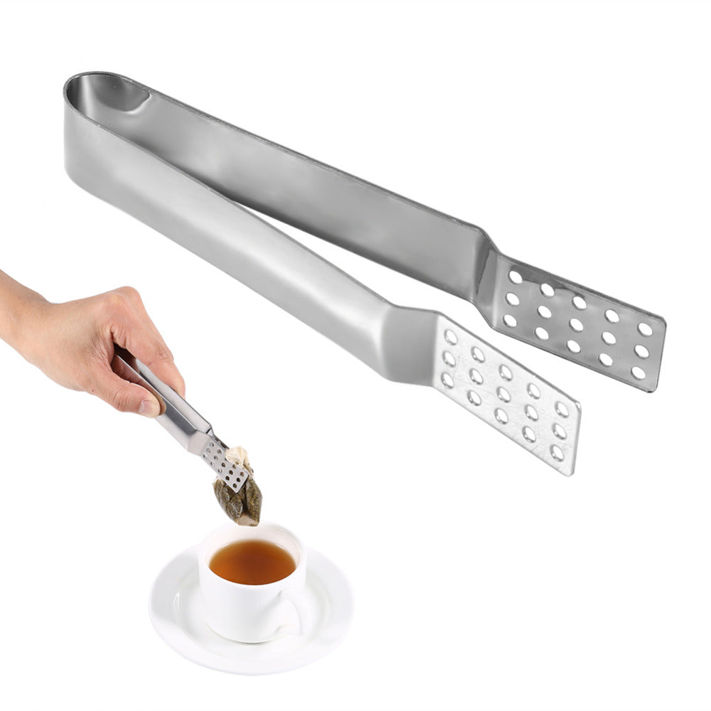 13.5cm Stainless steel tea bag clip Resistant Teabag Quality Food Set Clip Stainless Steel Tea Bag Tong Squeezer Tea Bag Clamp