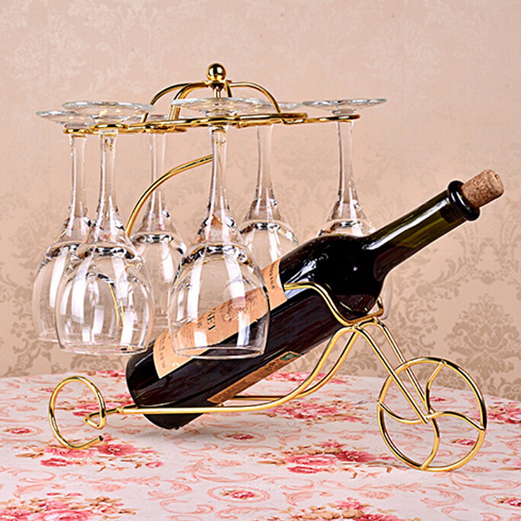 New Hot Decorative Retro Metal Wine Bottle Storage Holder Rack Bar Display Stand Bracket Barware Supplies Accessories Decoration