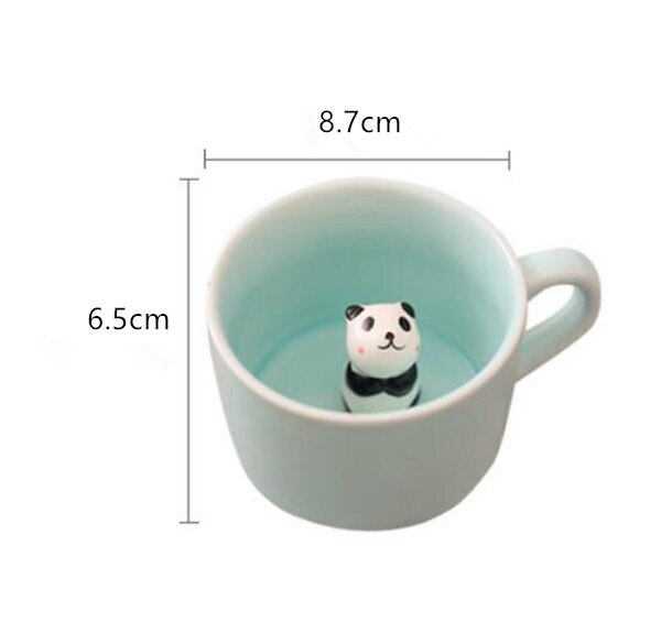 New Arrive Creative Cartoon Ceramic Mugs Cute Animal Coffee Milk Tea Cup 220ml Novelty Birthday Gifts Mugs